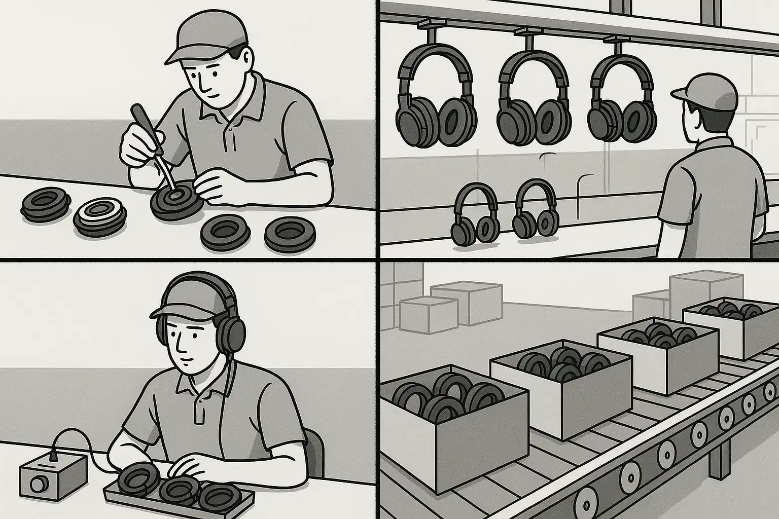 headphone production lead time from design to mass production process